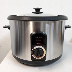 Pars Automatic Persian Rice Cooker Tahdig Rice Maker-Stainless-20 Cup-USED-M92